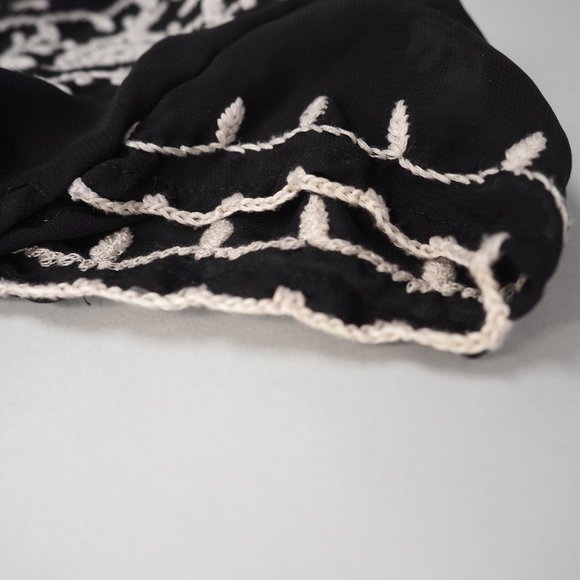 Vintage Tristan & Iseut Black Sheer Blouse - Picture 9 of 16